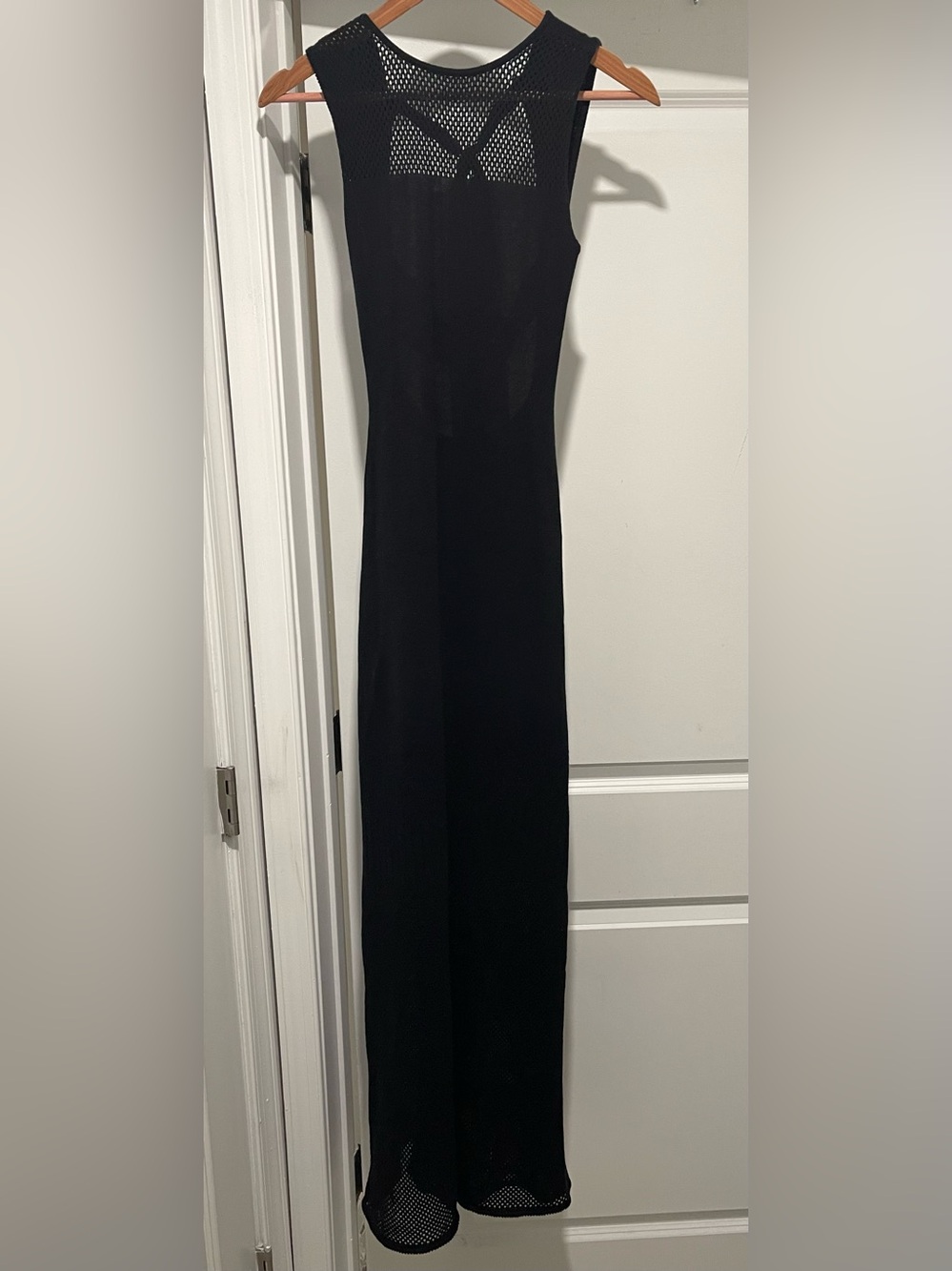 MISA LOS ANGELES Clara Cotton Cashmere Blend Knit Maxi Dress Size: Small - Picture 3 of 10
